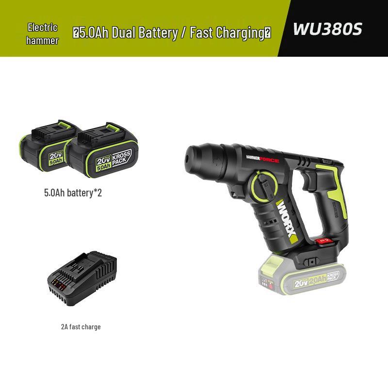 Бесщеточный литий-ионный ударный шуруповерт Wickes WU380S: Промышленный, легкий, многофункциональный, перезаряжаемый бетонобур.