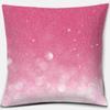 Розовая квадратная наволочка с принтом, украшение для дома, автомобильный диван, наволочка