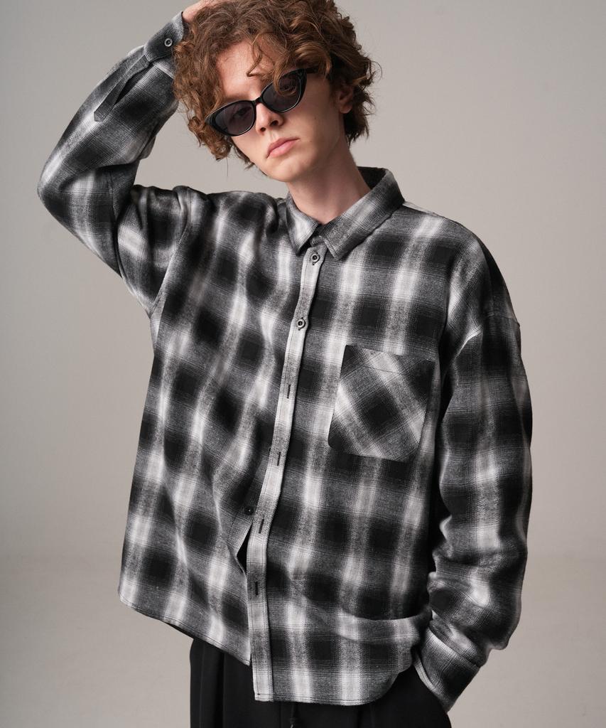 ZENDUST Michelle Check Shirt Black