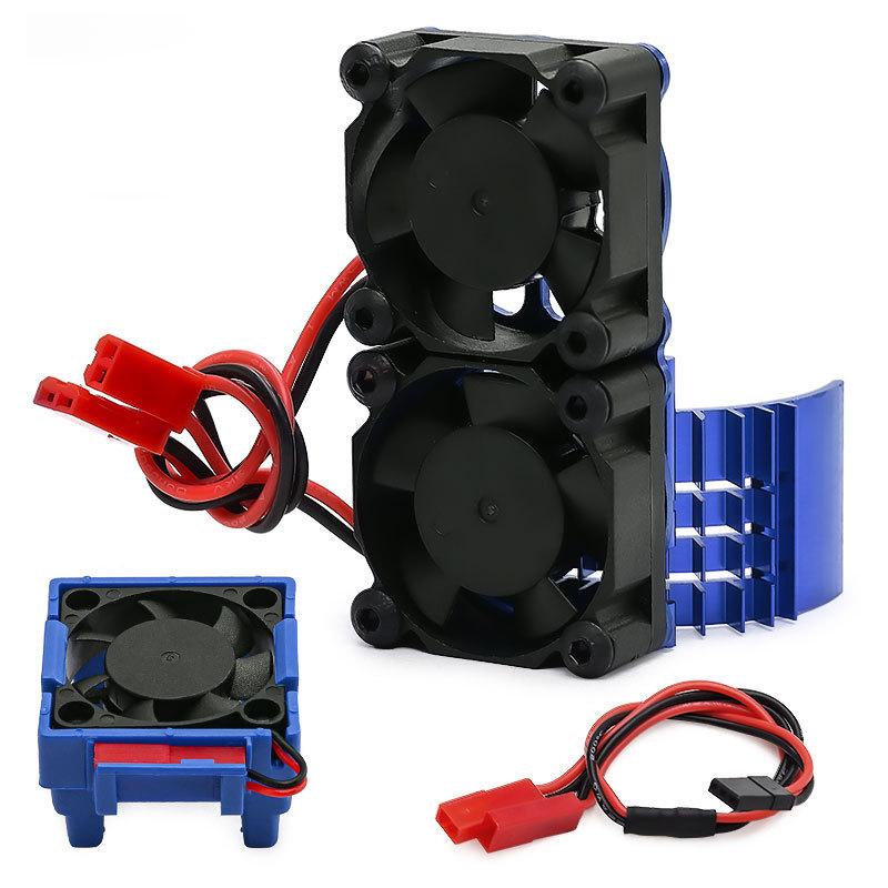 Upgraded Cooling Fan & Heat Sink Set for Traxxas VXL-3S, Efficient Motor ESC Cooler for Slash Rustler Bandit Stampede 2WD 4X4