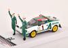 IXO 1/43 Scale Lancia Stratos HF Alitalia #1 Monte Carlo Rally 1977 Winner with Figure, IXO Lancia Stratos Munari/Maiga Diecast Car [Parallel Import]