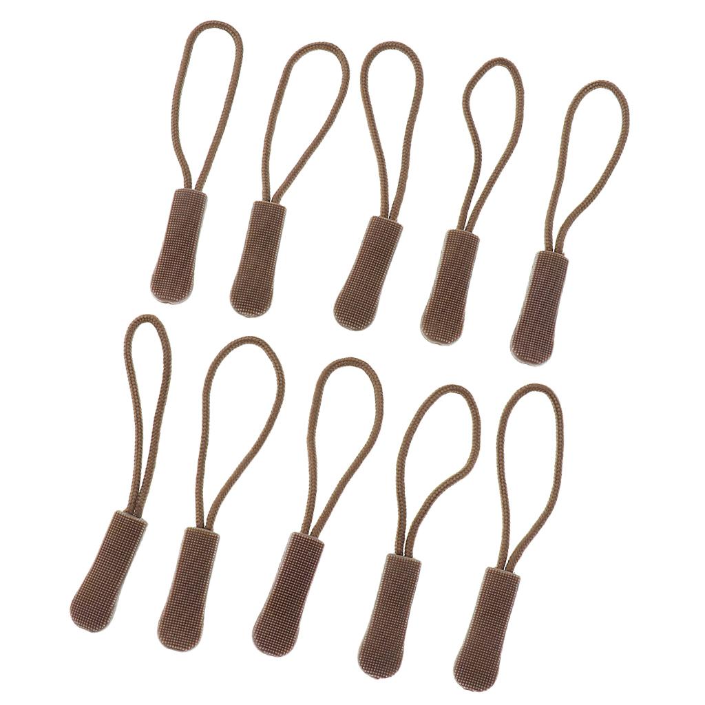 Шнурок-бегунок с текстурированной ручкой, эластичный, сменный комплект для сломанных молний на рюкзаках, багаже, палатках, одежде