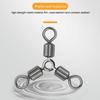 High Quality Stainless Steel Durable Fishing Rolling Swivels Connector Solid Rings Tackle Bearing