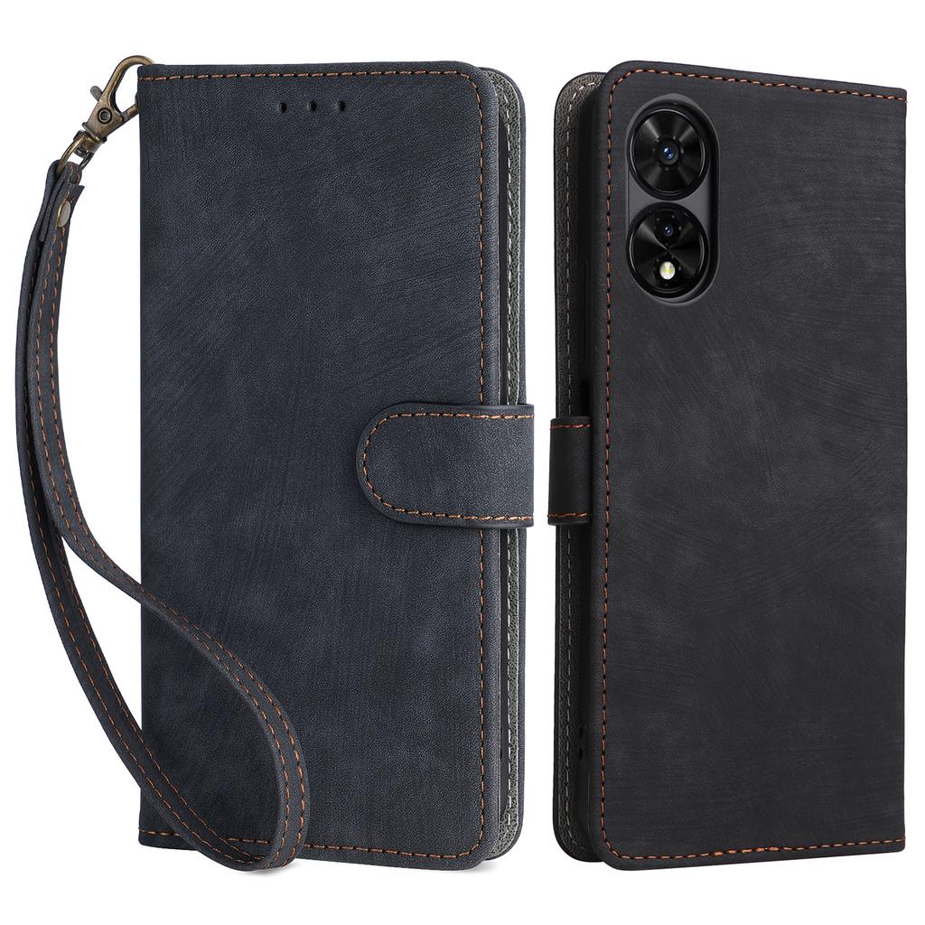 Кожаный чехол для TCL 505 T509K/T5094 со шнурком, кошелек с RFID-защитой, чехол для телефона