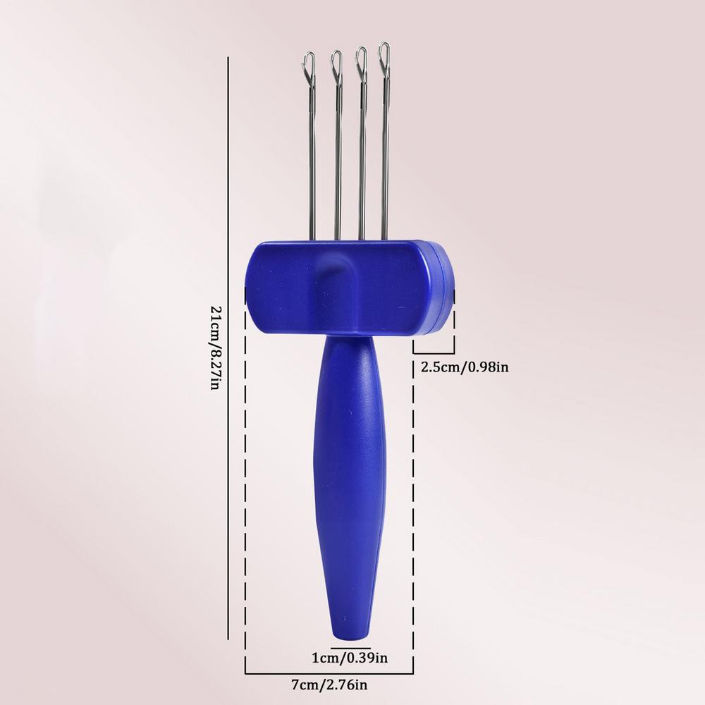 3/4 Needle Latch Hook Cord Knitting Tool Ergonomic Grip Equipment for Binding-Off or Edging On Knitting Projects Home