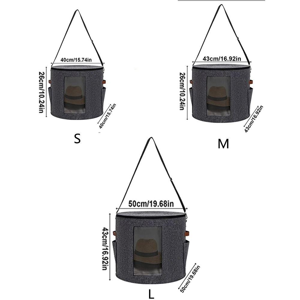 Пылезащитный ящик для хранения шляп-федор, контейнер для ковбойских шляп, круглая сумка-органайзер для кепок, для улицы