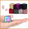 Dazzling Metal Magic Cube Rotatable Finger Spinner Toy