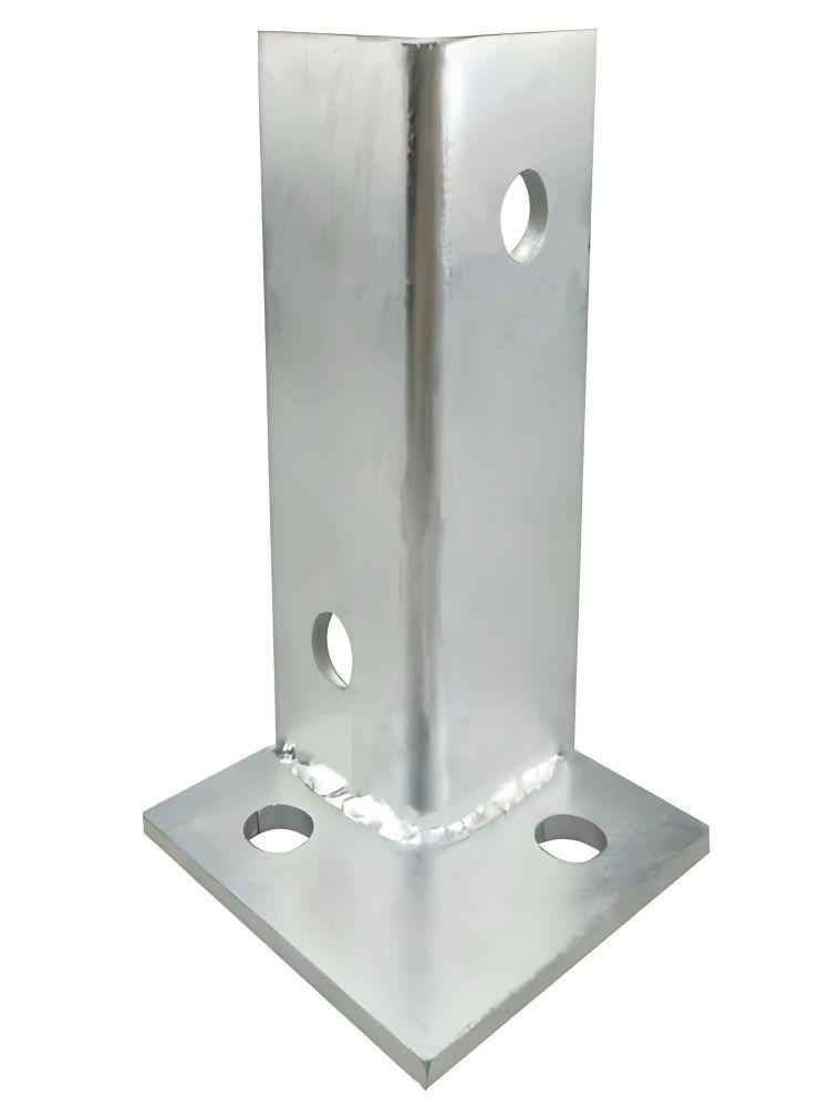 Adjustable Grape Trellis Corner Bracket Set for Cement Ground: Includes Iron & Wooden Vertical Posts for Fence Railing.