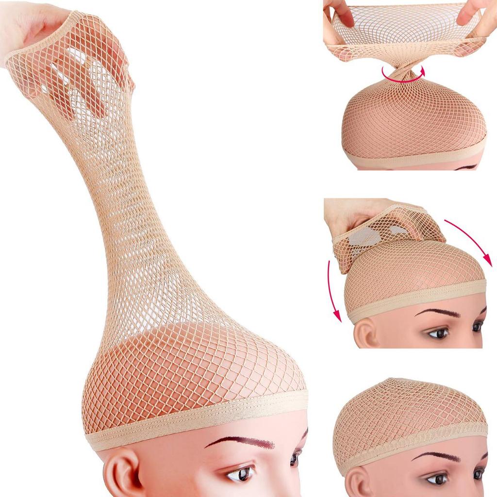 Hair Net for Wig, Fishnet Wig Cap for Women, Wig Cap for Long Thick Hair