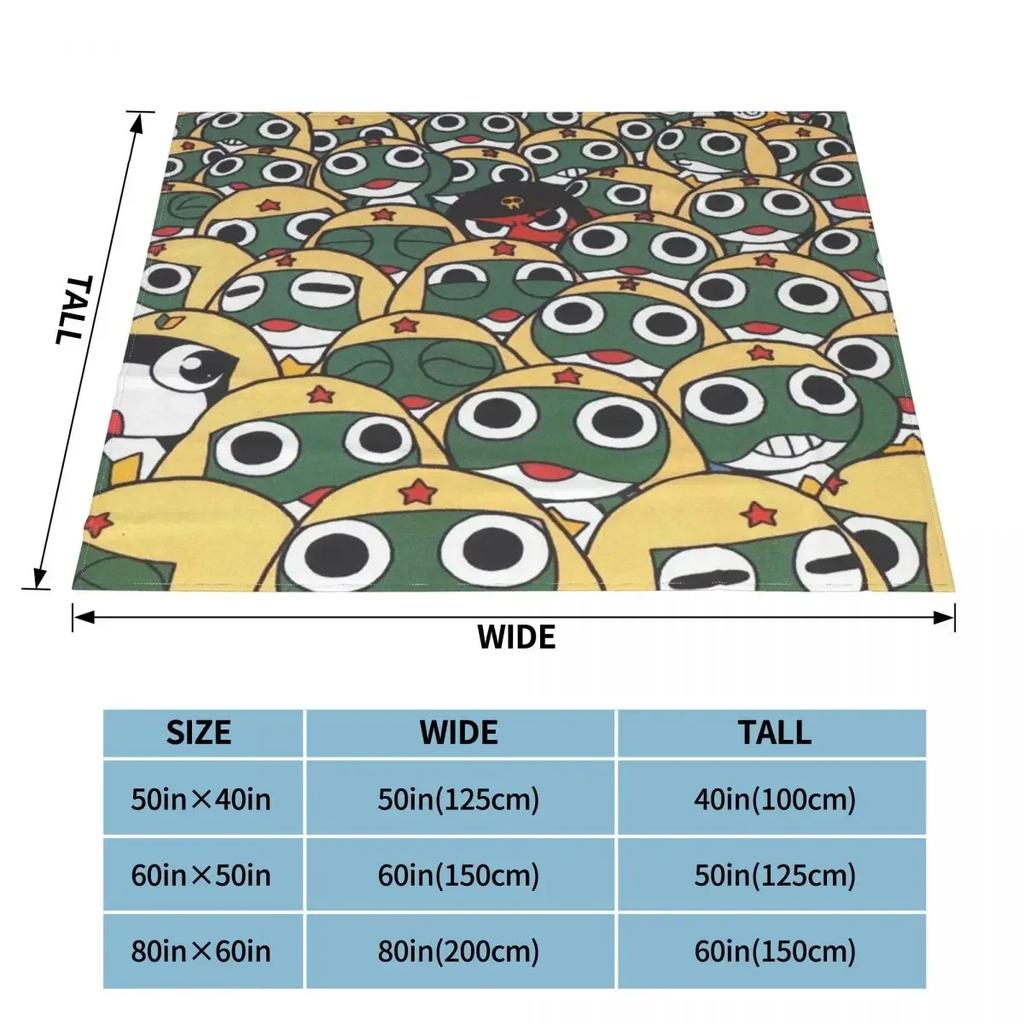 Аниме Кэроро Плед Одеяла Чехол на диван Флис Принт Мультяшный Коллаж Легкие Тонкие Пледы для Дивана Спальни Ковер Кусок