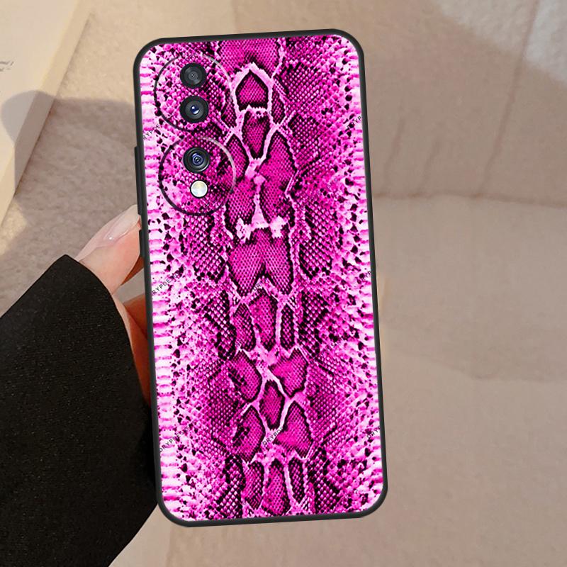 Чехол с принтом под змеиную кожу для Honor Magic 8 5 6 7 Pro для Honor Win RT 200 400 50 70 90 Lite X8b X8c X9a X9b X9c