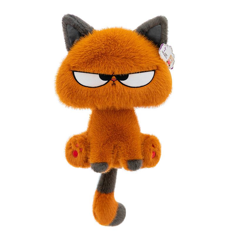 Soft Short Plush Cat Doll With Fluffy Filling For Kids Room Decoration