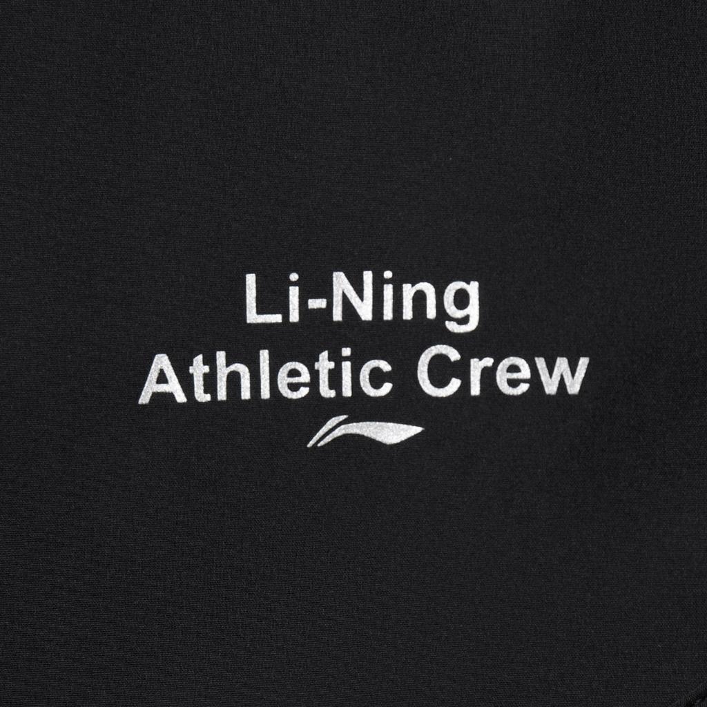 Li-Ning Серия Фитнес Буквенные Шорты С Завязками Средней Посадки Дышащие Универсальные Спортивные Шорты Женские Шорты Черные AKSV412-2