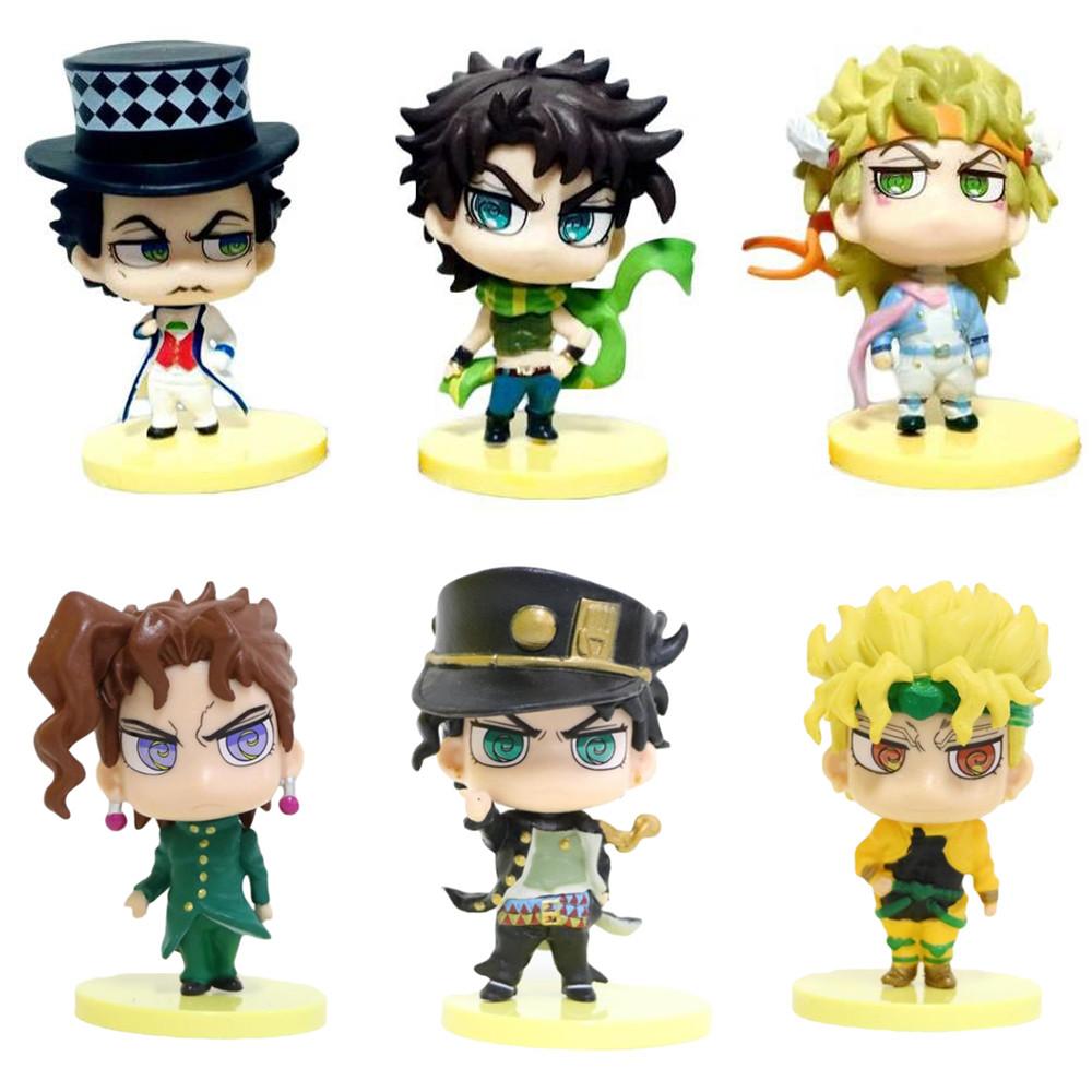 1 шт. Аниме JoJo's Bizarre Adventure Фигурки Действия Статуя Кудзё Джотаро Хигашиката Джоске Рохан ПВХ Модель Коллекция Детская Игрушка
