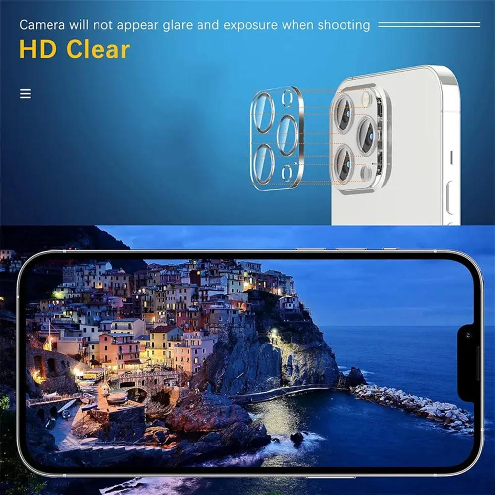 1~3 шт. Защитная пленка из закаленного стекла HD для камеры для iPhone 17Air 16 15 14Plus 13 12 11 Pro Max Прозрачная крышка объектива Аксессуары для телефона