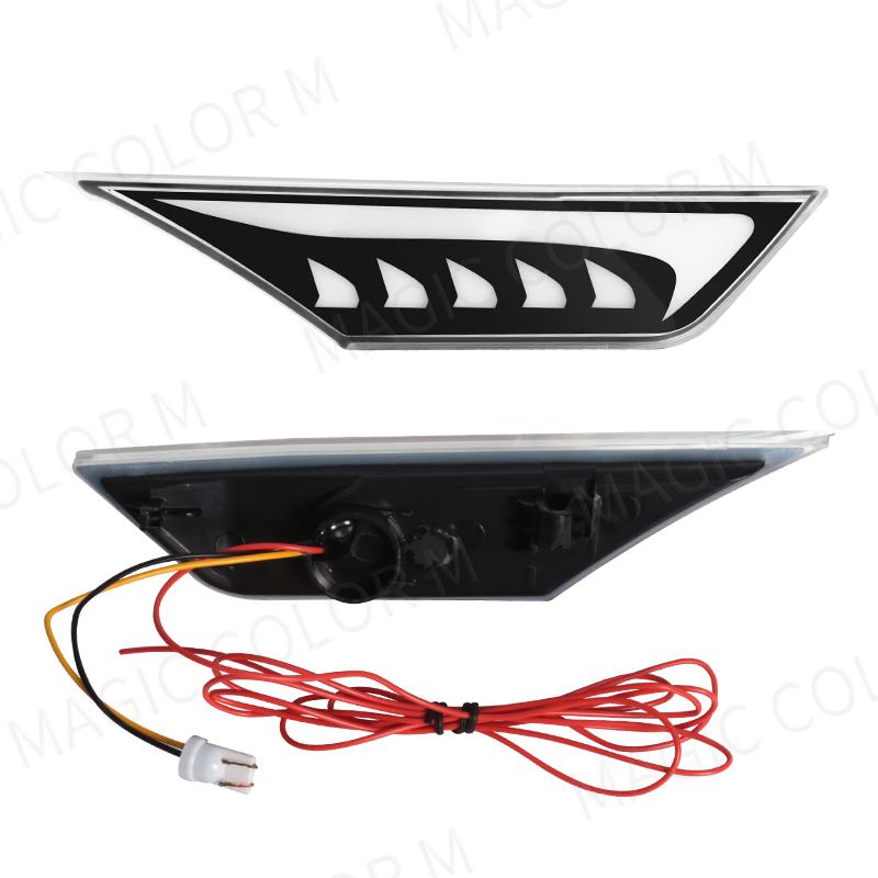 2Pcs Turn Signal Light LED Side Marker for Honda Civic 2016 2017 2018 Car Fender Position Lamp White Yellow 12V