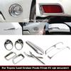 Для Toyota Land Cruiser Prado FJ150 FJ 150 2014-2017 Внешние аксессуары ABS хром зеркало заднего вида Передняя задняя угловая крышка противотуманной фары