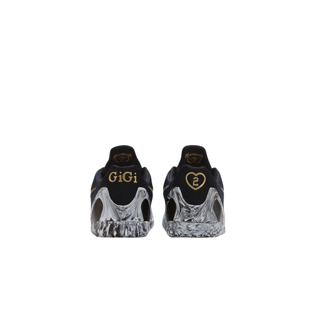 Nike Детские кроссовки Kobe 9 EM GS Mambacita черные белые металлик-золото FV3607-002