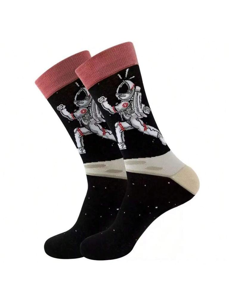 Красочные мужские носки Харадзюку Красочные Веселые Забавные Символ Международные Шахматы Геометрическая Формула Носок Рождественский Подарок