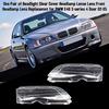 One Pair of Headlight Clear Cover Headlamp Lense Lens Front Headlamp Lens Replacemnt for BMW E46