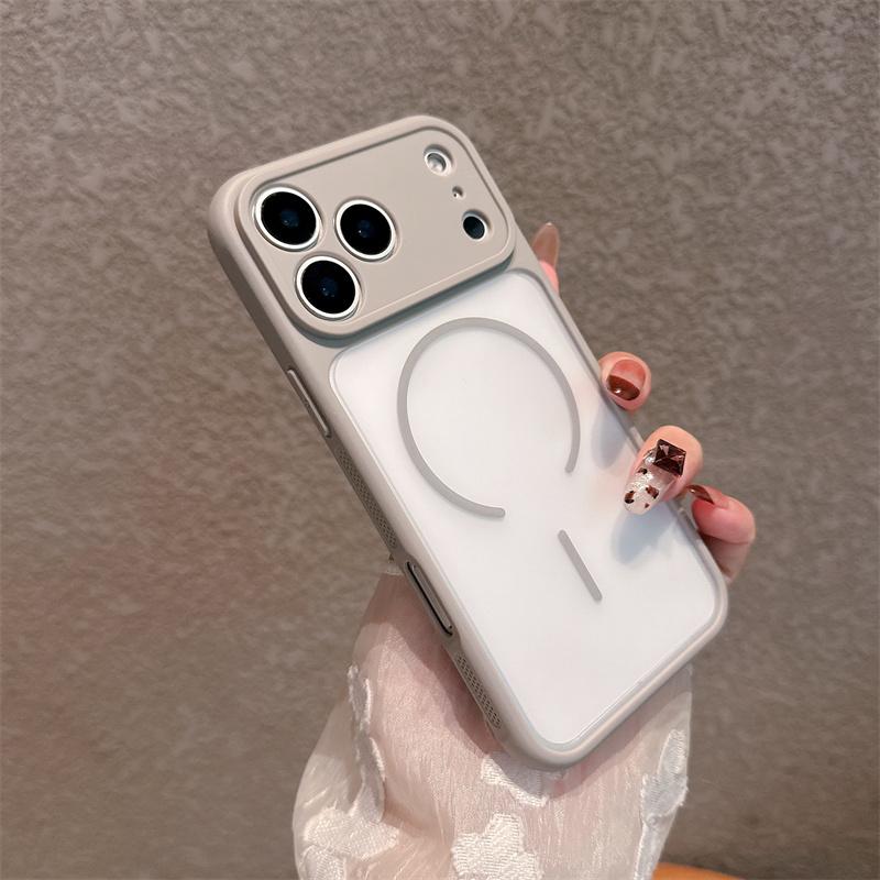 Магнитный чехол для телефона с теплоотводом Для iPhone 17 Air 16 15 14 Plus 13 12 11 Pro Max Для Magsafe Жесткая задняя крышка из ПК