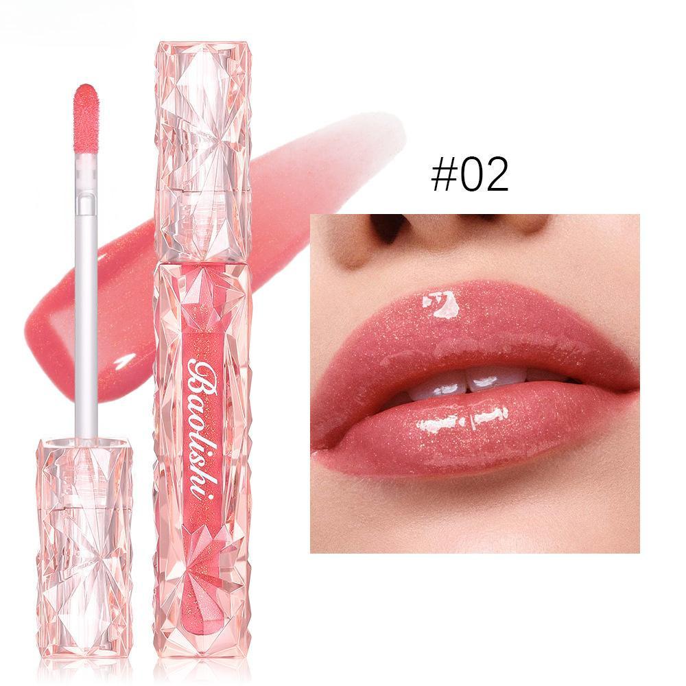 Блестящий блеск для губ Mirror Water Gloss Lip Glaze Antistick Cup Waterproof Pearlescent Увлажняющий бальзам для губ