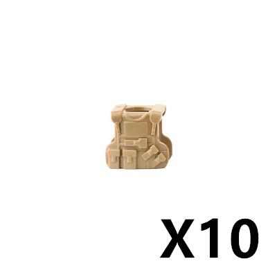 Military Soldiers Fighter Tactical Vest Accessories Building Block Rebound Clothes Armor Bricks Gift Toys For Children J083