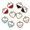 10 шт 15x16 мм в форме сердца металлический сплав эмаль подвеска бусины для DIY ювелирных изделий