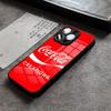 Чехол для телефона C-Coca-Fashion Cola для 17 Pro Max IPhone 16 Pro 15 12 11 13 Mini X XR XS 14 Plus SE Стеклянная крышка