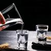 6 шт. Маленькие стаканчики с квадратным дном из толстого стекла 10 мл/20 мл, стопка, посуда для напитков, декор для бара, прозрачный стакан для байцзю, рюмка для спиртных напитков, дозатор для вина