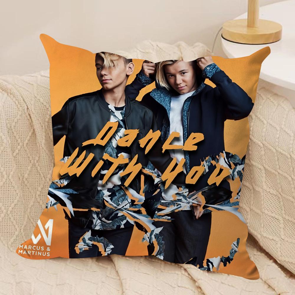 MMarcus and MMartinus Cushion Cover Soft Plush Throw Pillow Cover DoubleSided Printed Cushion Case Cozy Sofa Home Decor