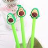 10pcs 0.5mm Creative Avocado Shaped Gel Pen Cute Pen Cartoon Stationery Office Supplies Water-based Signature Pen