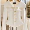 Chic Jacket Women Outwear High End Unique Super Good Looking Slim Sweet Single Breasted Blazer Coat Tops