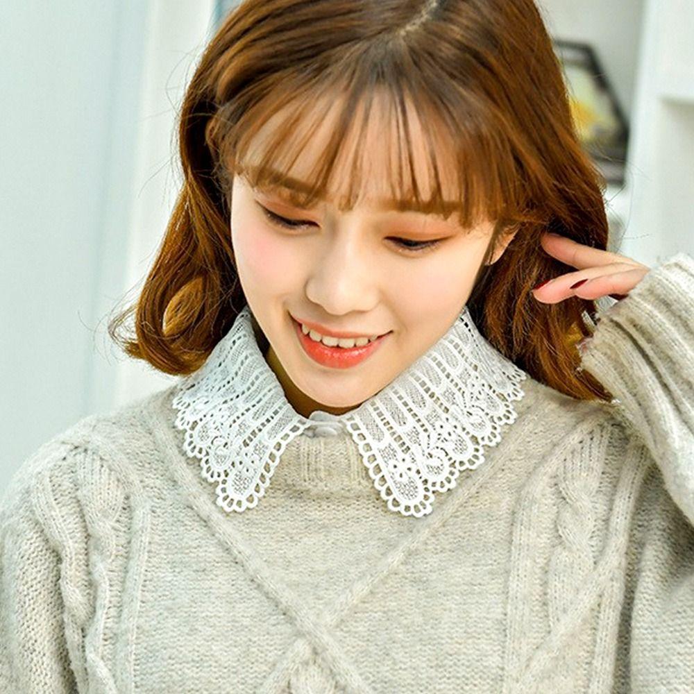 Neck Scarf Detachable False Collar DIY Shawl Wrap Neckline Detachable Ladies Cape  Women Girls