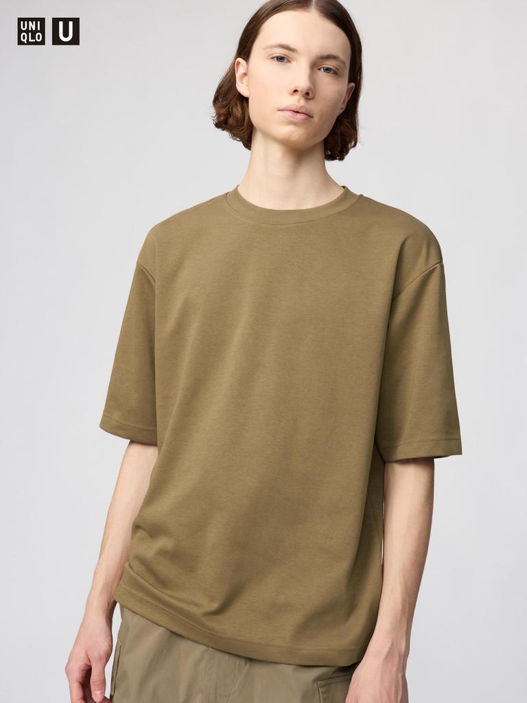 Uniqlo Футболка Japan Air Rhythm Cotton Oversize с рукавами 5 минут 