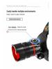 High-Brightness Zoom XHP50 LED Headlamp with Sensor, Rechargeable Battery, Long Life for Outdoor Night Fishing and Patrol