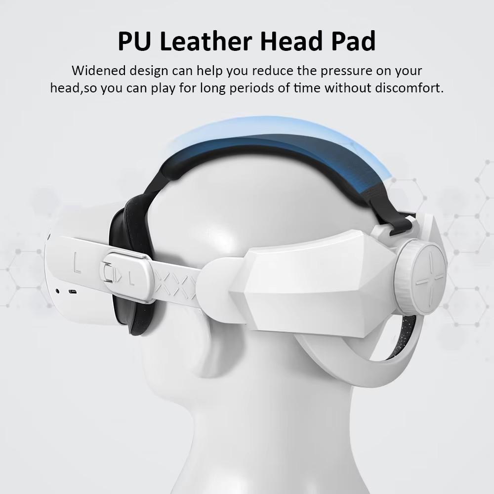 For Oculus for Quest 2 Extend Add Fixtures Comfortable Adjustable VR Glasses Strap Scalp Protection High Comfort