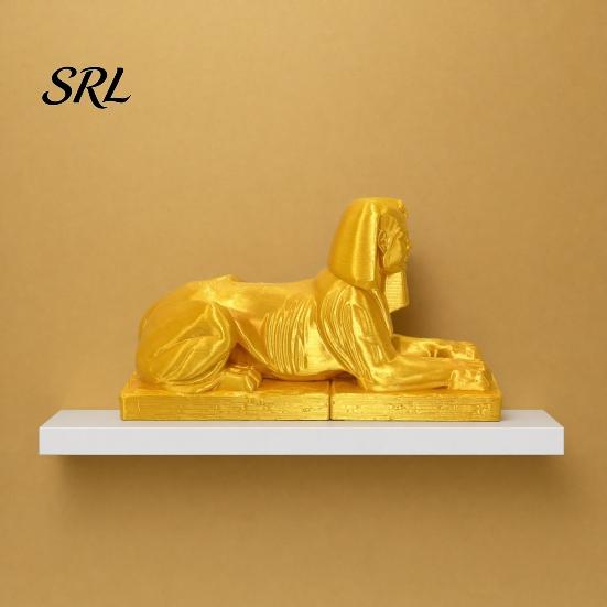 Desktop Sphinx Ornament Egyptian Collectible Figurine, 3D Printed Mini Statue, Detailed Model Vintage Egypt Souvenir for Home Decoration Versatile