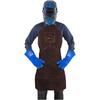 Welding apron, leather, size L, brown