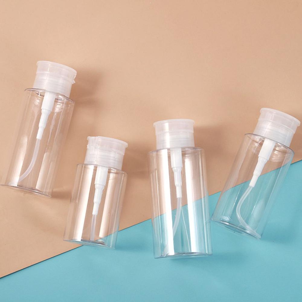 Pumping Dispenser Nail Polish Remover Container Makeup Remover Bottle Empty Pump Dispenser Bottle