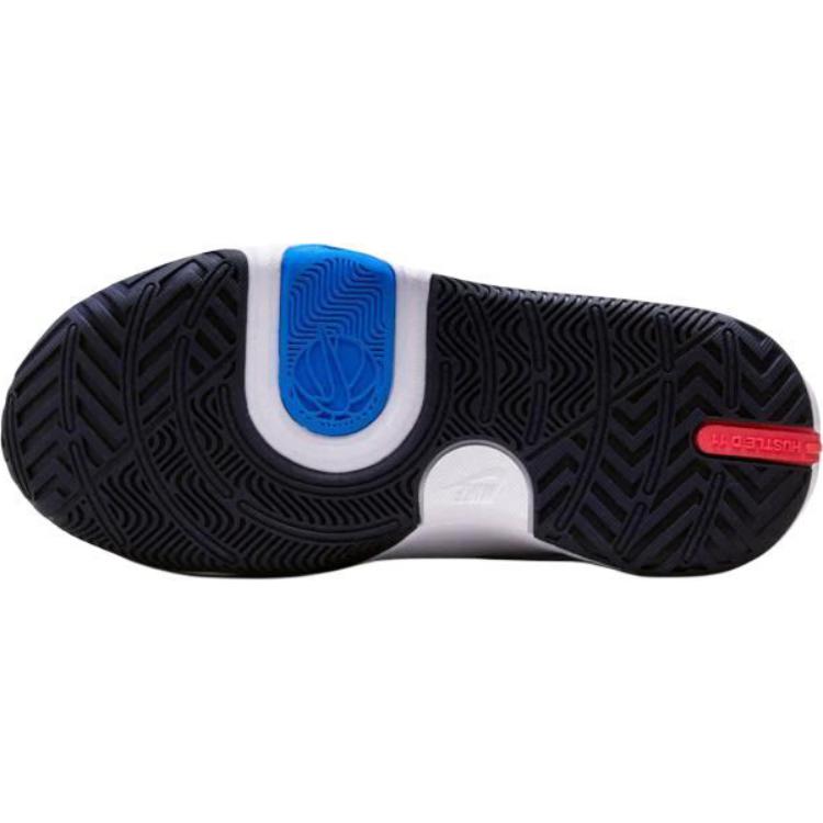 Nike Team Hustle D 11 White Bright Crimson Photo Blue Light Lemon Twis