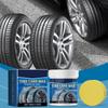 Car Tyre Cleaning Wax 100g Deep Cleaning Car Tyre Dressing Paste Tyre Stain Remover Sponge Included For Car Tire High Gloss