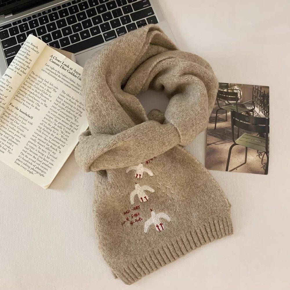 Warm Winter Scarf Thickened Neck Scarf Fashion Knitted Scarf Girls