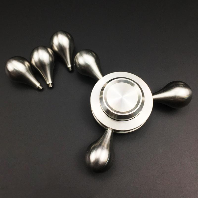 Water Droplet Stainless Steel Fidget Spinner Edc Metal Spinning Top Tip Relieve Stress Relief Toy Gyroscope Anti-Stress For Kids