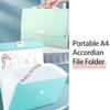 Органайзер-папка для файлов Accordian с 13 карманами, расширяющийся чехол для файлов с ручкой, водонепроницаемая крышка A4