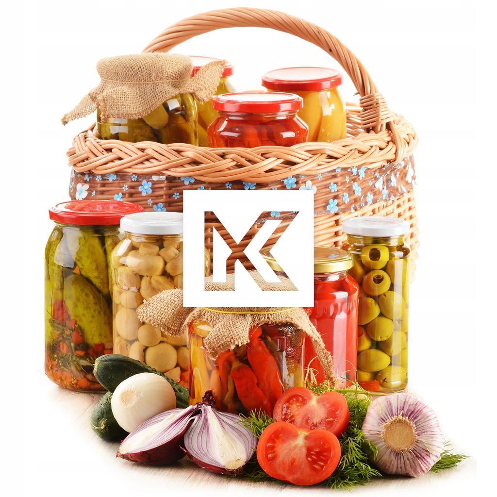 KADAX Seno Preserve Jars 315ml 10pcs 66mm + Lids "Red Peas"