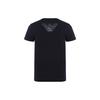 Emporio Armani Однотонная футболка с логотипом, круглый вырез, короткий рукав, мужские топы, темно-синий 1110358-A7250-0135