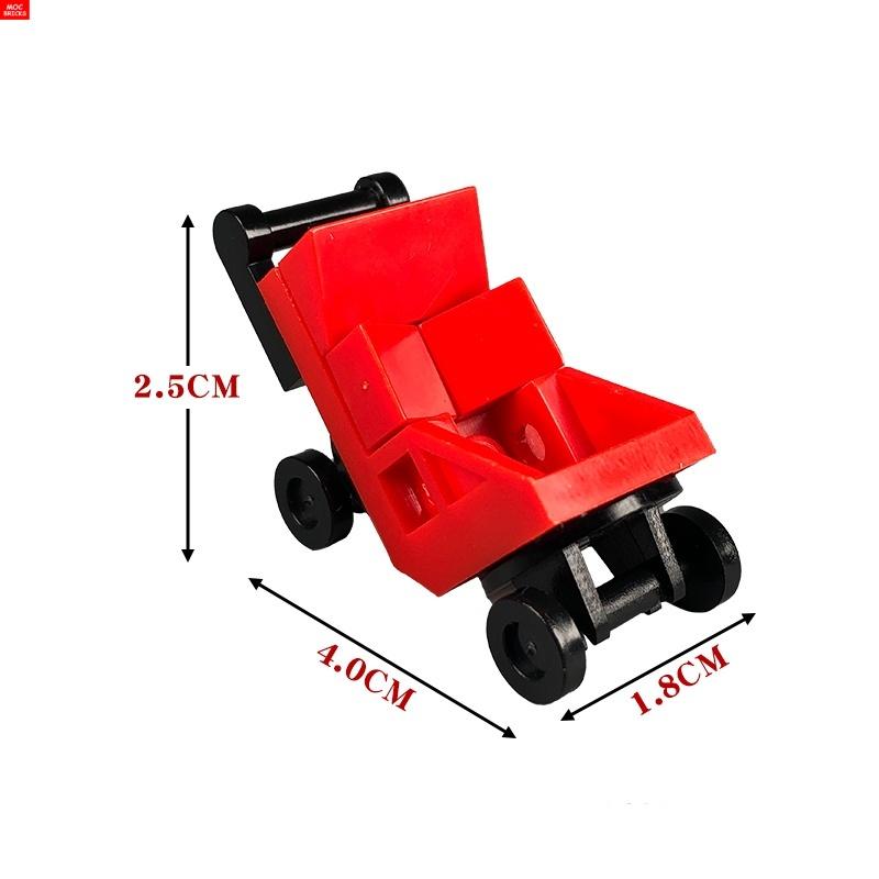 MOC Кубики Детская коляска люлька для младенцев подставка для бутылочки Обучающие Строительные Блоки Игрушки для Детей Девочек Подарок
