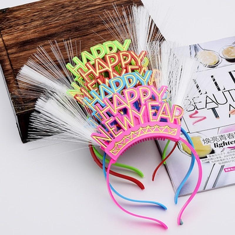 С Новым годом электрическая светящаяся повязка для волос игрушки для вечеринки рождественские подарки детская повязка для волос