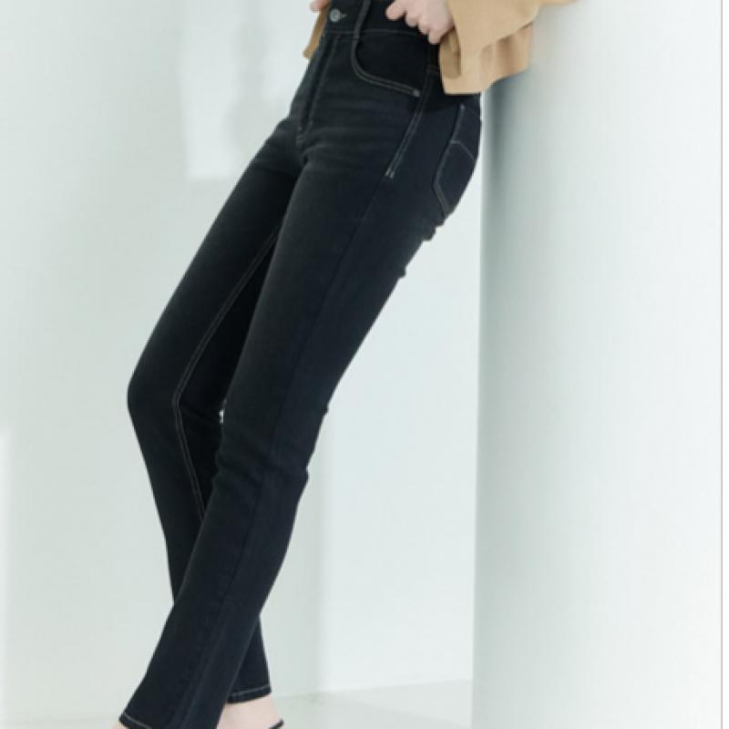 Bang Bang Women S Slim Straight Stretch jeanS Black